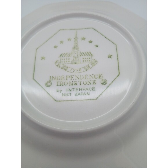 Vtg Ironstone Bittersweet Octagonal Appetizer Plates Bread & Butter Set Of 4 - Picture 5 of 5
